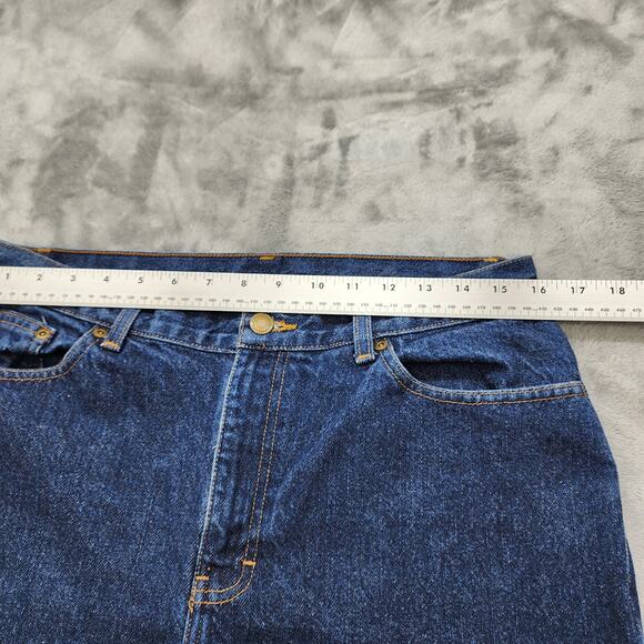 Jeanology Collection Jeans Womens 12P PETITE Blue Mid Rise Straight Leg Denim - Picture 7 of 11